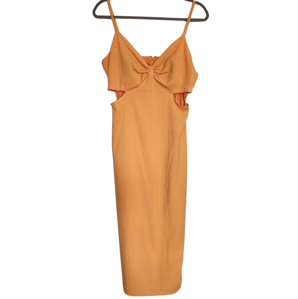 Guess Orange Midi Dress